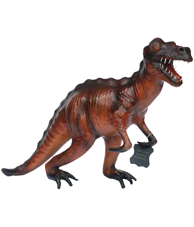 Handcrafted Leather Dinosaur