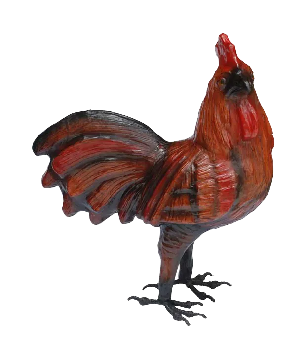 Handcrafted Leather Rooster