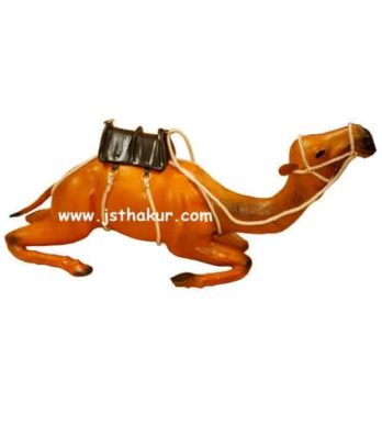 Handcrafted Leather Sitting Camel