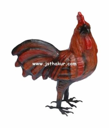 Handcrafted Leather Rooster