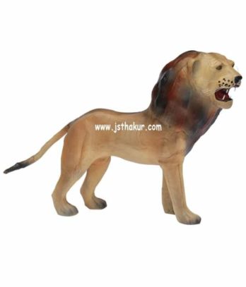 Handcrafted Leather Standing Lion