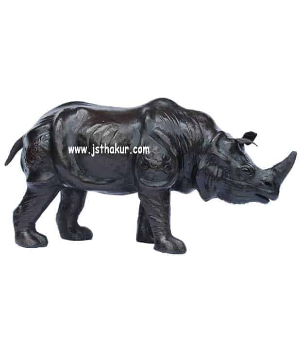 Handcrafted Leather Standing Rhino - Leading Manufacturer & Exporter Of Stuffed Handicraft Leather Animals Handcrafted Leather Standing Rhino - Leading Manufacturer & Exporter Of Stuffed Handicraft Leather Animals